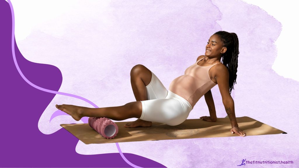 postpartum fitness trainer, image, woman working out on a yoga mat