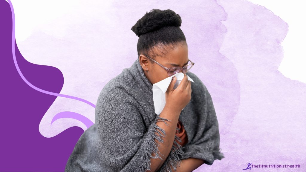 common health issues, sick woman in a shawl